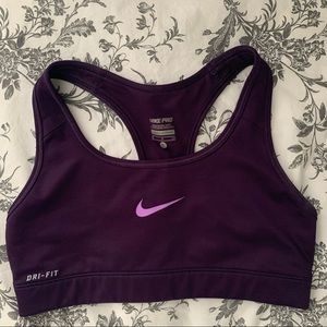 Purple Nike Dri-Fit Sports Bra